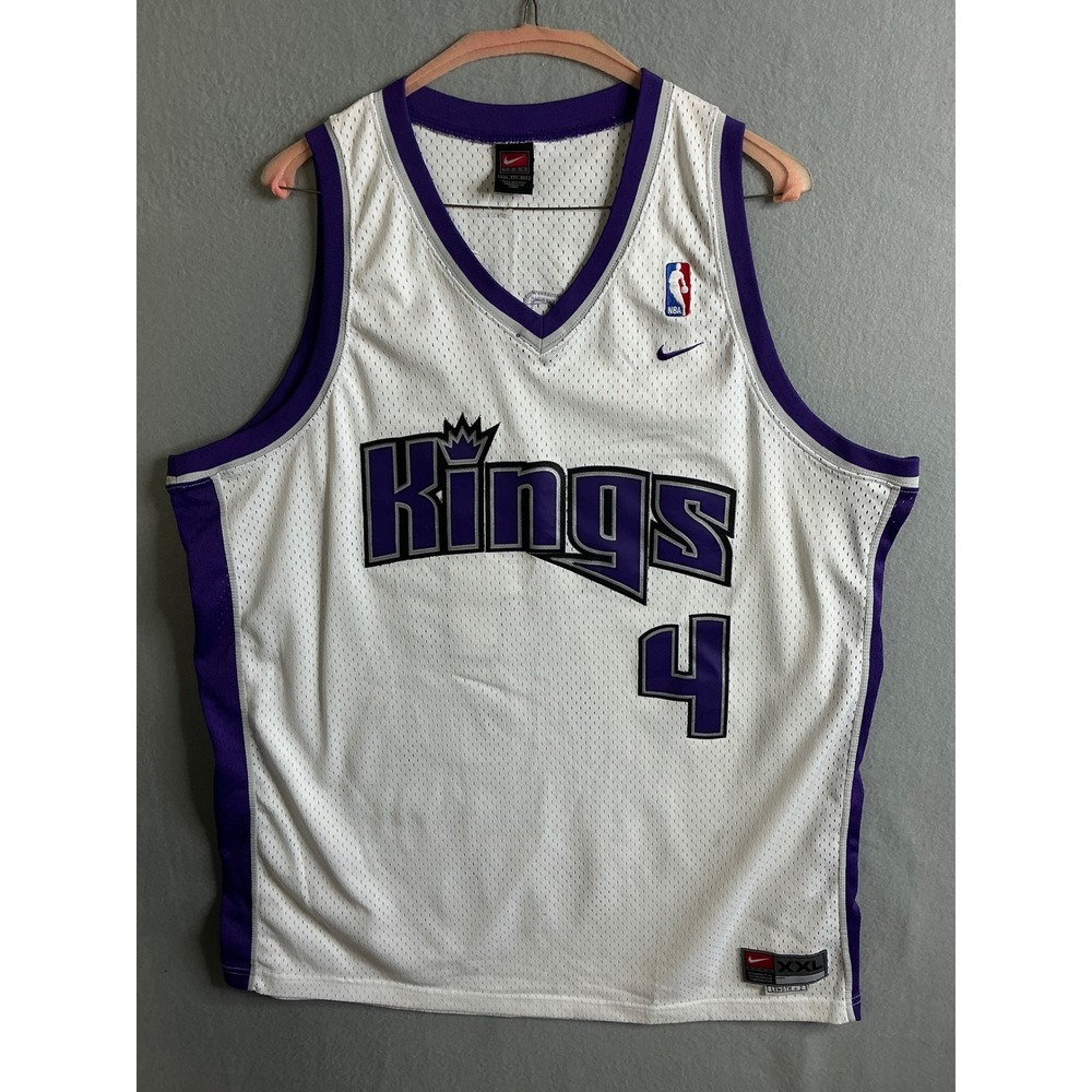 Sacramento Kings Jersey Men's‎ XXL Webber #4 NBA Jersey Throwback